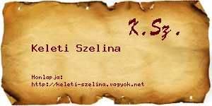Keleti Szelina névjegykártya